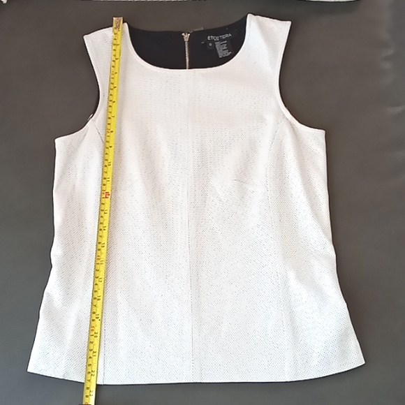 Etcetera Genuine Leather Polyester Top - Picture 11 of 12